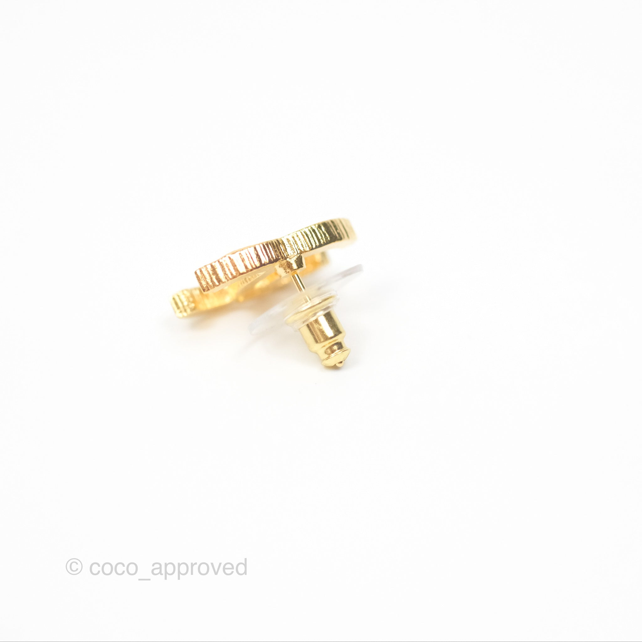 Chanel CC Logo Earrings in Gold Tone - 24C Collection | Luxury Fashion Jewelry for Women, Perfect for Parties, Weddings & Special Occasions