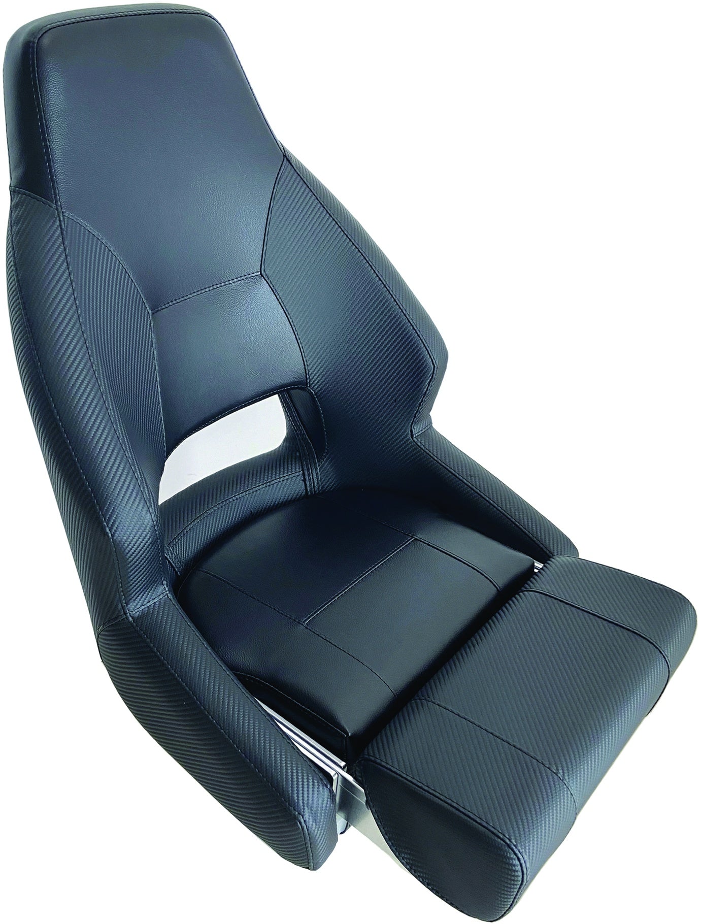 Axis RM52 Flip Up Motorcycle Seat - Black Carbon Fiber Design for Comfort & Style | Perfect for Harley, Cruiser & Touring Bikes