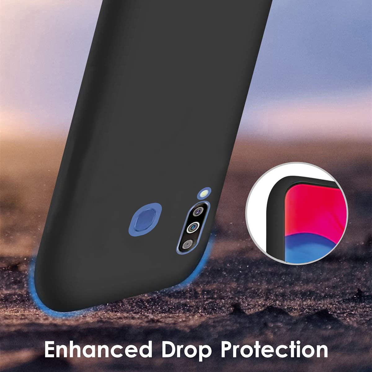 Customized Photo Case for Samsung Galaxy M30 - Personalized Picture Shockproof Silicone Phone Cover | Soft Candy Design Protective Case | Perfect Christmas Birthday Thanksgiving Gift (White) | Great for Daily Use, Travel & Special Occasions