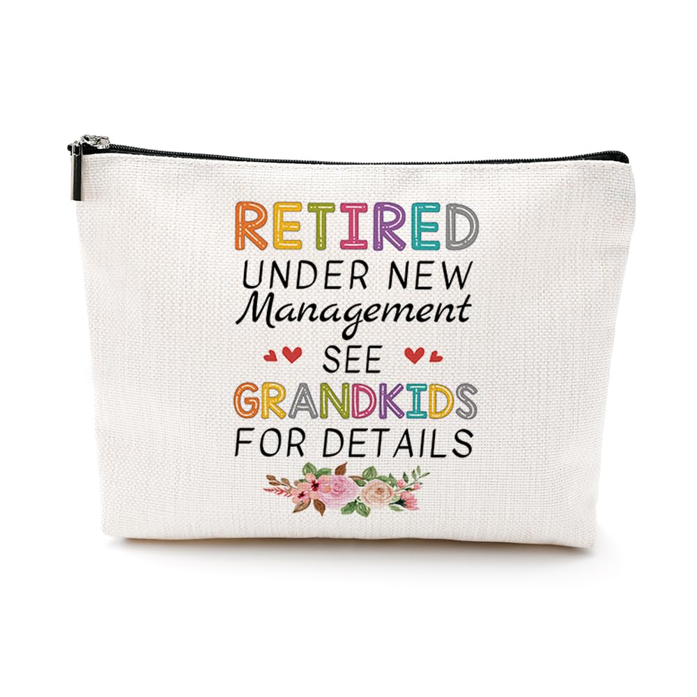 Retirement Gifts for Women - Inspirational Makeup Bag, Cosmetic Bag for Coworker Leaving, Retirees, Grandma, Mom - Perfect for Mother's Day, Christmas, Birthday, and Retirement Celebrations