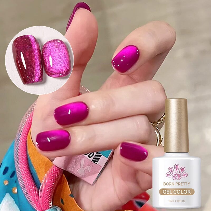 Vivi Magenta Gel Nail Polish Set - 6 Colors, 10ml Each - Long-Lasting & High Gloss for Salon & Home Manicures