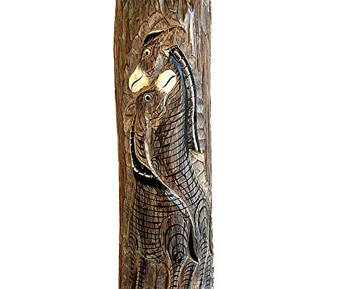 OMA Handcrafted African Wood Carved Mask - Safari Giraffe & Zebra Wall Art Decor for Living Room, Bedroom - Large Size Jungle Themed Home Gift for Housewarming & African Culture Enthusiasts