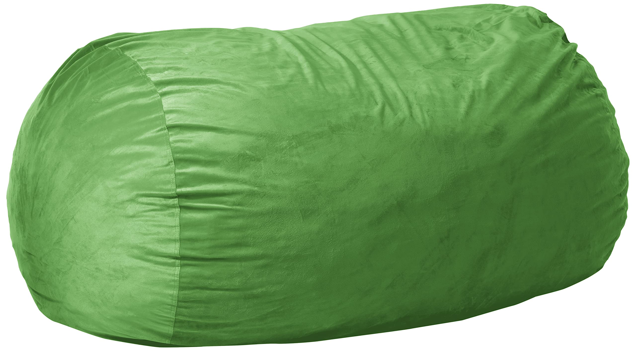6-Foot Microsuede Bean Bag Chair Cover - Lime Green Chill Sack | Ultra Soft & Durable | Perfect for Living Rooms, Game Rooms & Dorm Decor