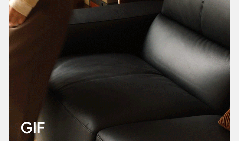 Premium Genuine Yellow Cowhide Leather Sofa - First Layer Tofu Block Design for Living Room, Lounge & Office Comfort