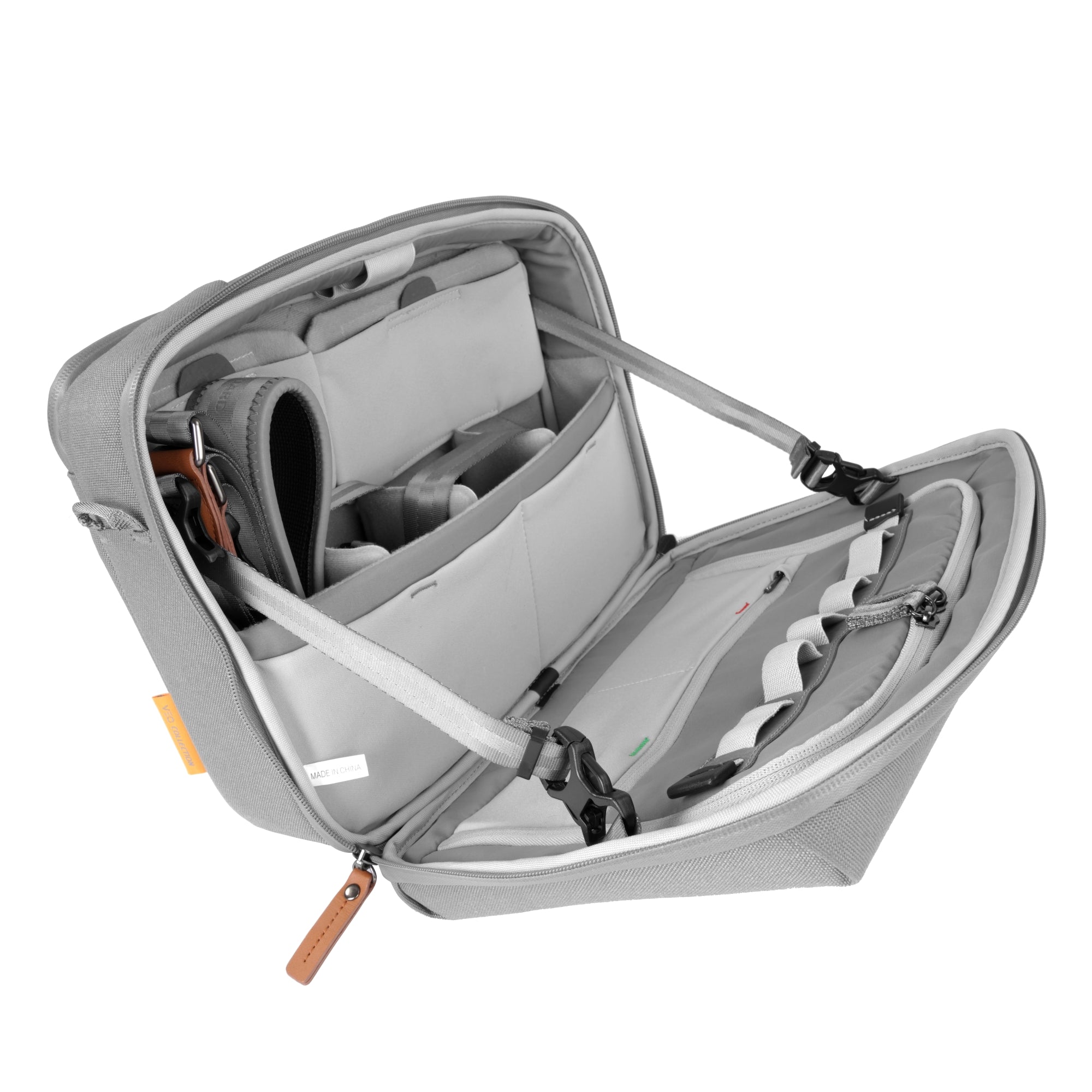 VEO City TP33 GY Tech Bag - Waterproof Laptop Backpack with USB Charging Port, Anti-Theft Design for Men & Women - Perfect for Work, Travel & College (Gray)