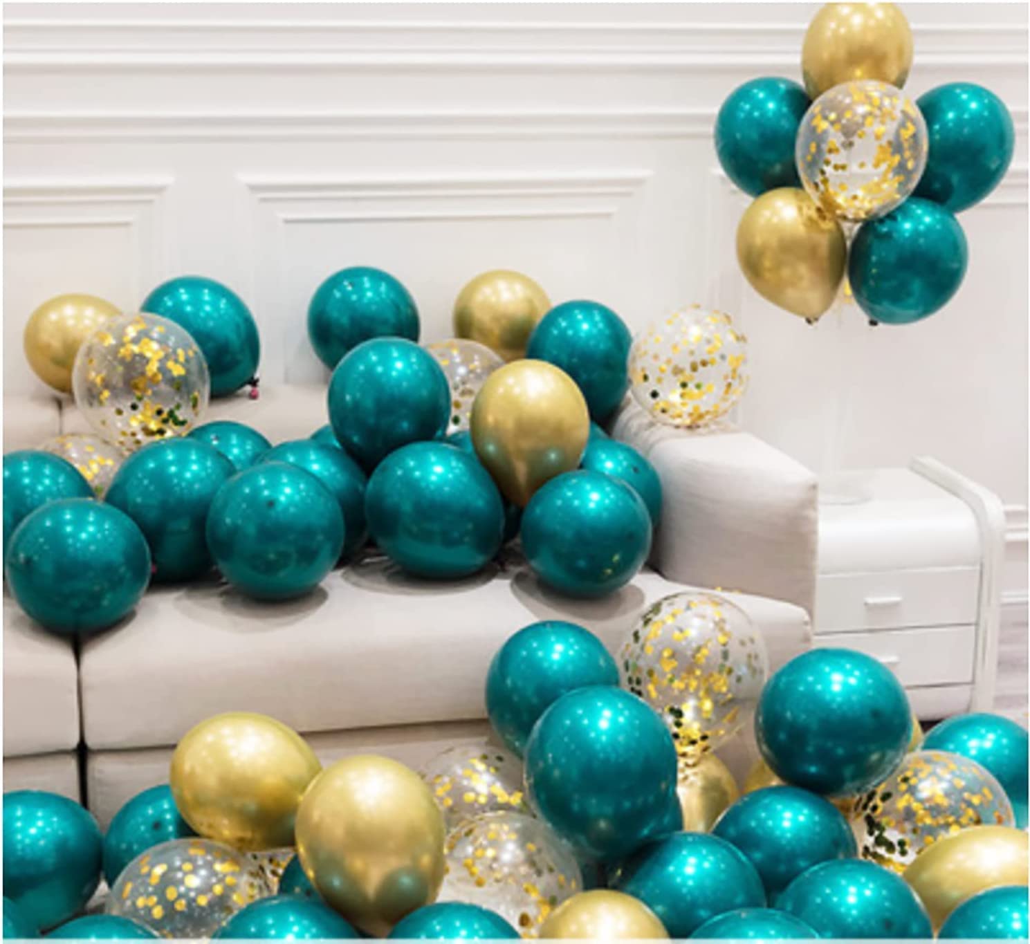 Elegant Teal & Gold 40th Birthday Party Decorations for Women - Premium Balloon Set Included | Perfect for Milestone Celebrations, Anniversary Parties & Special Occasions