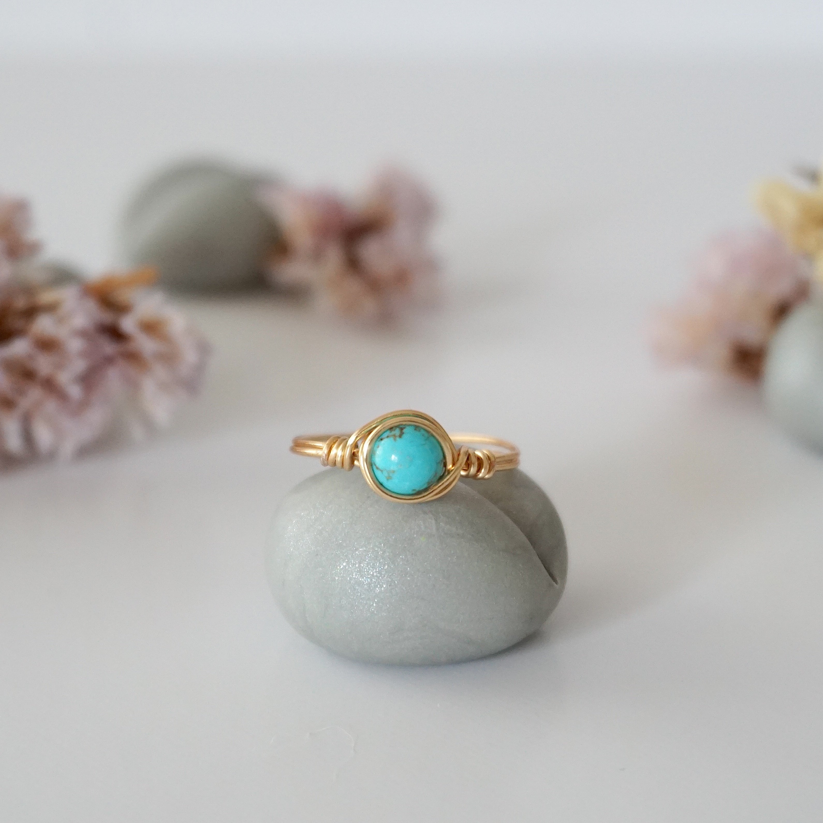 Turquoise Birthstone Ring - Elegant & Minimalist Jewelry for Women | Perfect Gift for Birthdays, Anniversaries & Special Occasions