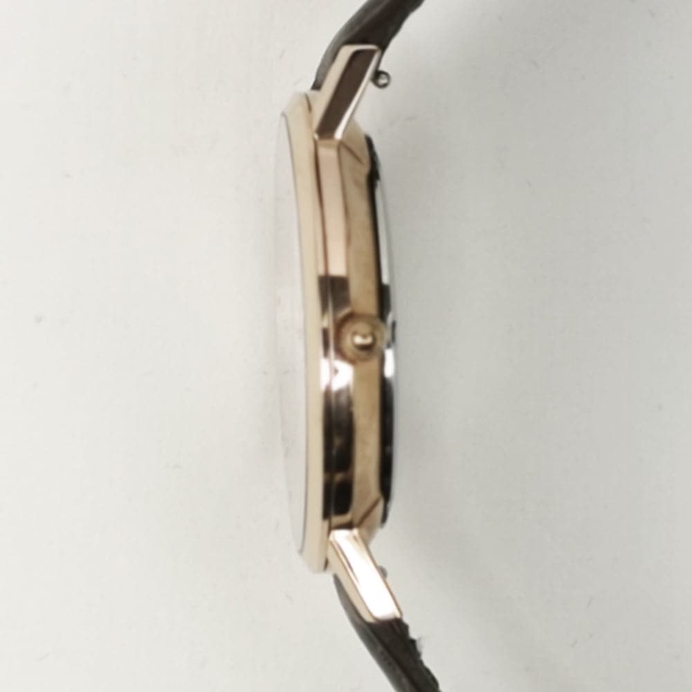 ARIES GOLD URBAN SANTOS G 1022 RG Men's Luxury Watch - Rose Gold Case with Burgundy Leather Strap - Perfect for Business, Formal Events & Everyday Wear