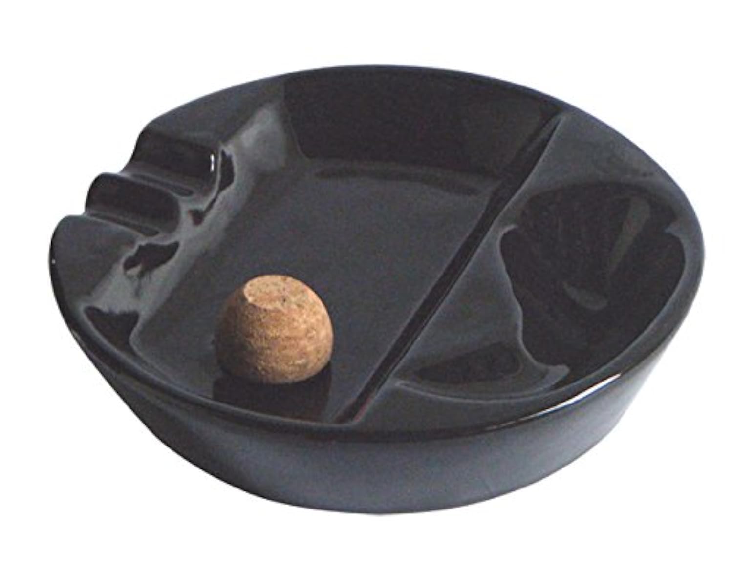 Premium Black Ceramic Pipe Ashtray - Durable & Stylish Smoking Accessory for Tobacco, Cigars, and Herbs - Perfect for Home, Office, or Outdoor Use