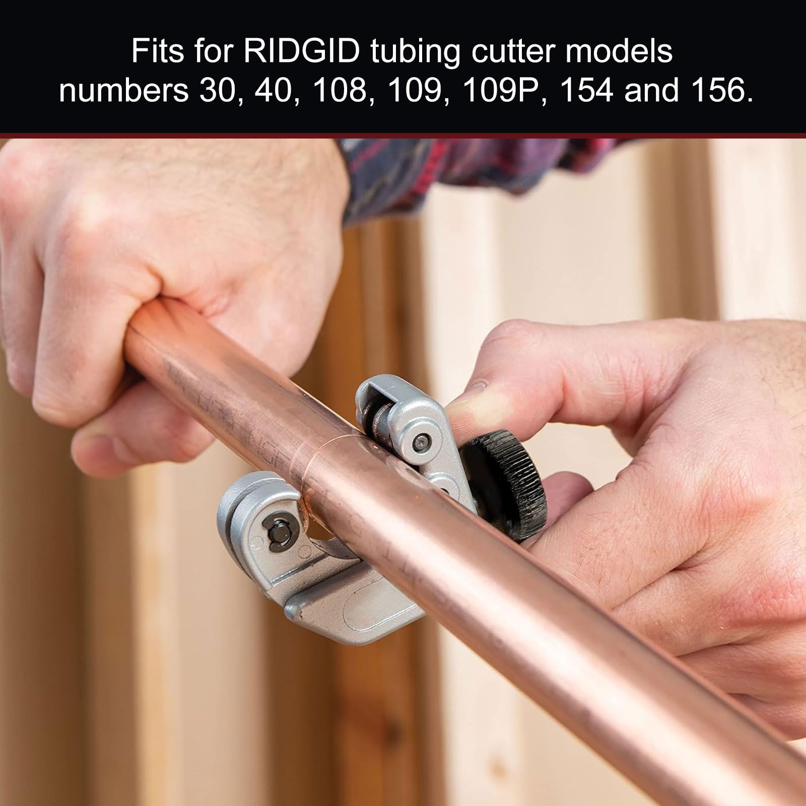 QQZ Pipe Cutter Replacement Wheel 33170 - 2 Pack Compatible with Ridgid Pipe Cutters 30, 40, 108, 109, 109P, 154, 156-2 - Ideal for Plumbing Repairs and DIY Pipe Cutting Projects