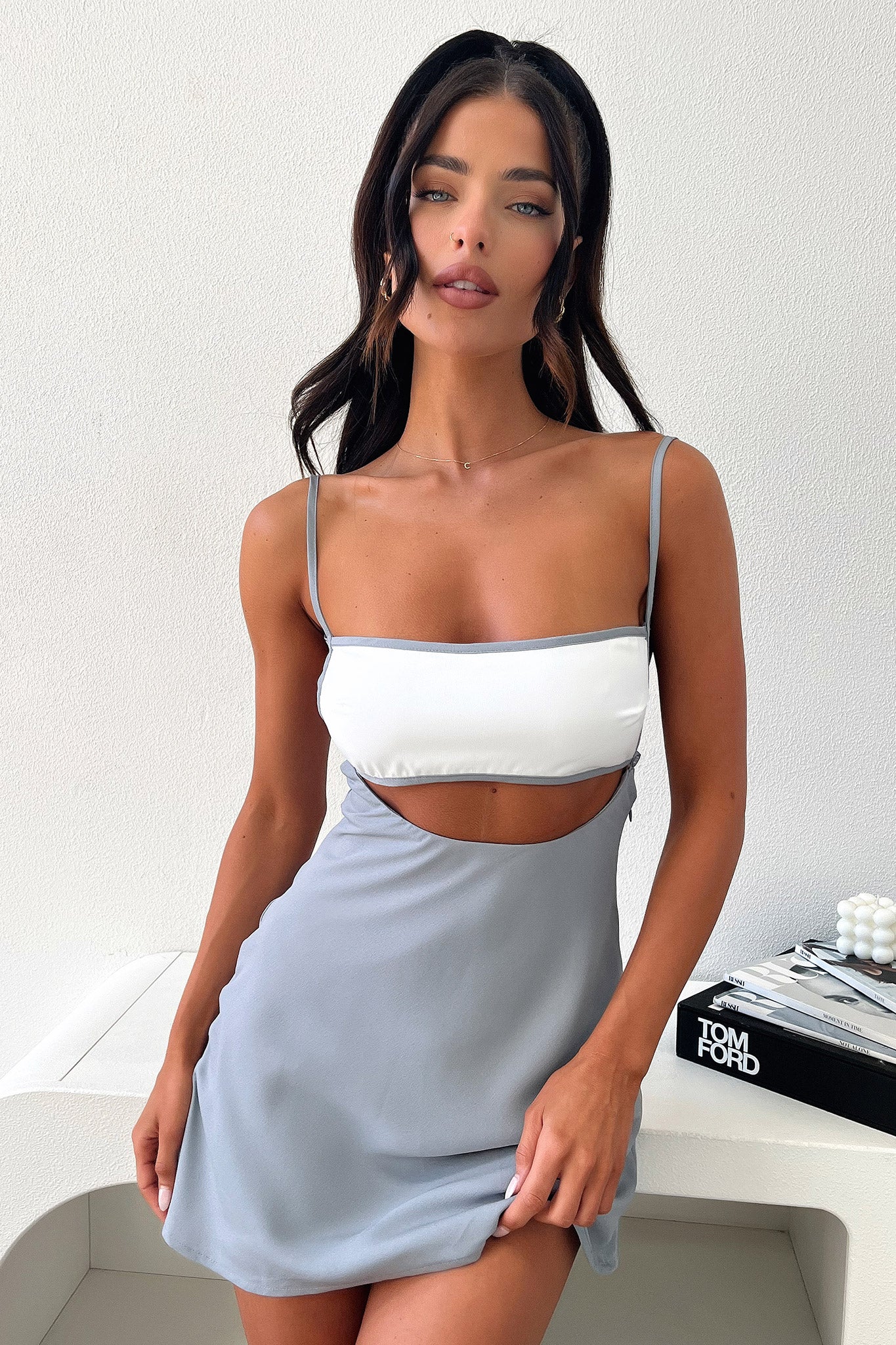 Kora Dress - Elegant Grey Women's Dress for Casual & Formal Occasions | Perfect for Office, Parties & Date Nights
