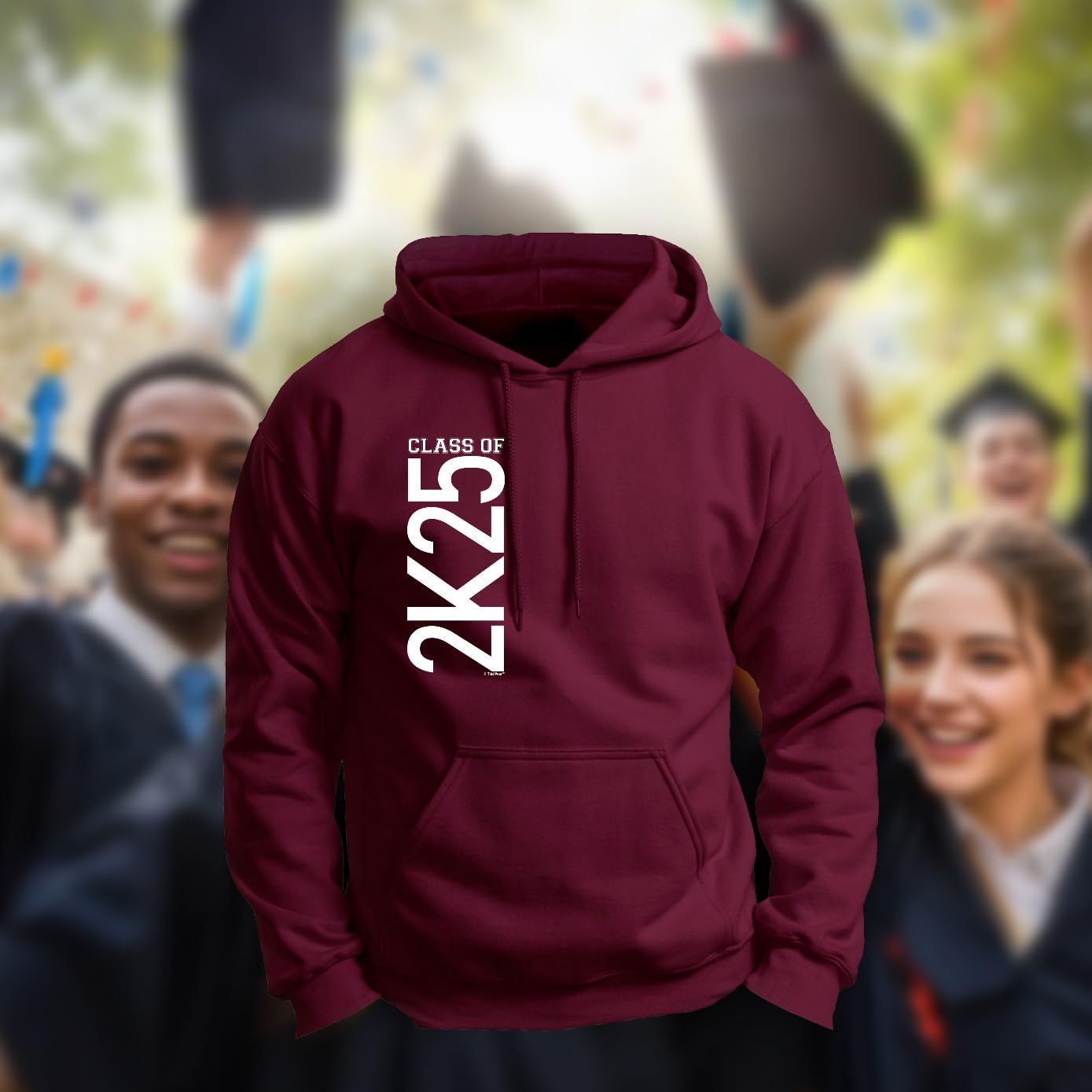 ThisWear Class of 2024 or 2025 Graduation Hoodie - Premium 2K25 Sweatshirt for High School & College Graduates - Perfect for Graduation Ceremonies, Parties & Alumni Events