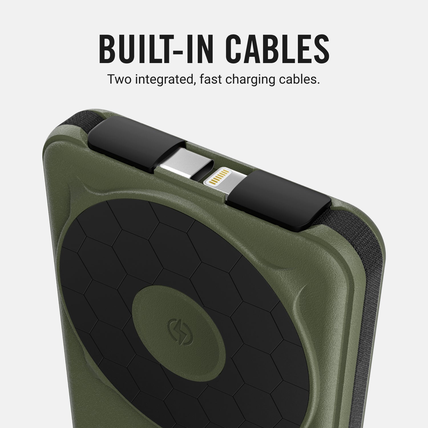 Premium iPhone 16 Pro Max Charging Kit with Fast Charging - Matte Olive Finish | Perfect for Home, Office & Travel Use