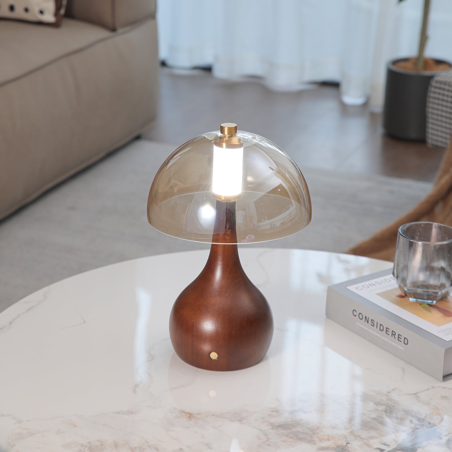 Modern Alden Table Lamp - Adjustable Brightness LED Desk Light for Home Office, Bedroom & Living Room - Perfect for Reading, Working & Relaxing