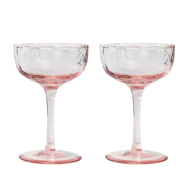 Juliska Puro Cocktail Coupe Set of 2 - Elegant Glassware for Champagne, Cocktails & Desserts - Perfect for Parties, Weddings & Home Entertaining