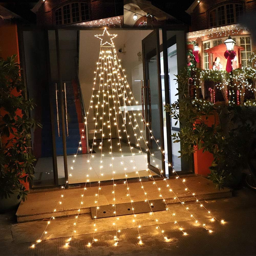 320 LED Christmas Star String Lights with 13