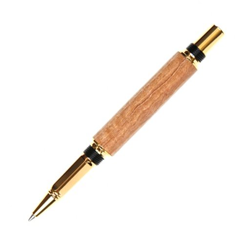 Lanier Pens Baron Rollerball Pen - Premium TN Gold Finish - Luxury Pyinma Wood - Elegant Writing Instrument for Business Professionals & Gift Giving