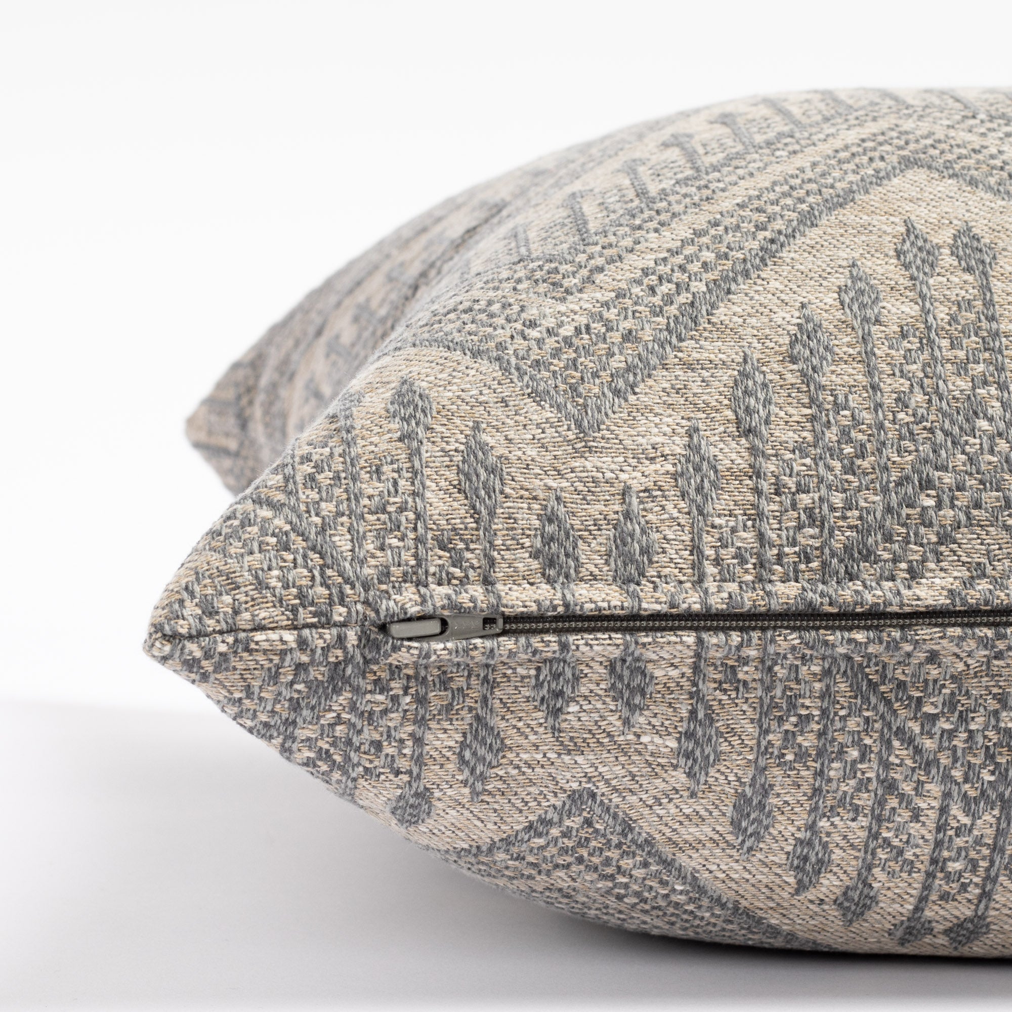 Joyce 22x22 Inch Decorative Throw Pillow Cover - Soft Denim Blue Cushion for Sofa, Bed & Home Decor