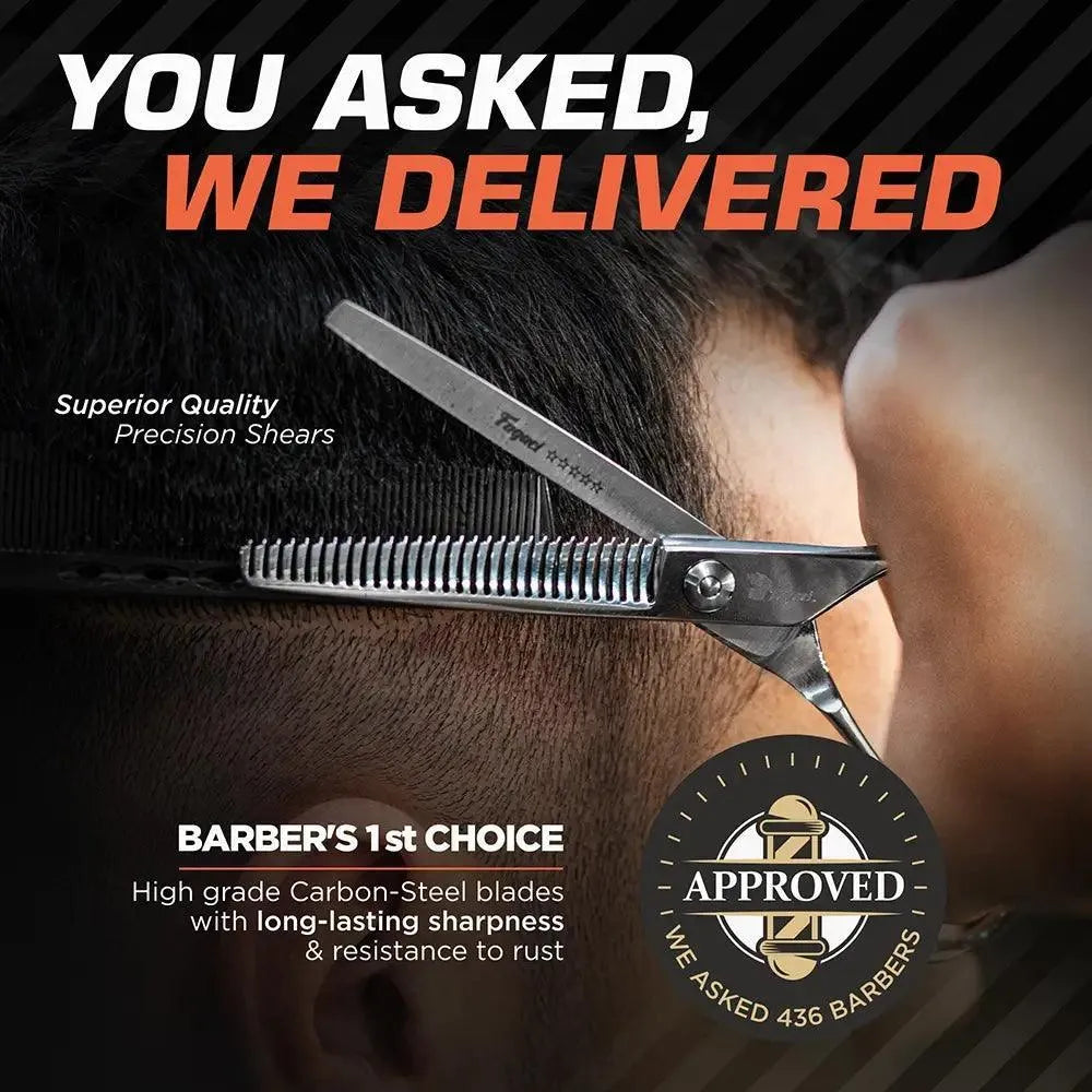 Professional Razor Thinning Shears for Hair Styling - Texturizing & Thinning Scissors for Barbers & Hairstylists - Perfect for Layering, Blending & Creating Texture in Salons or at Home