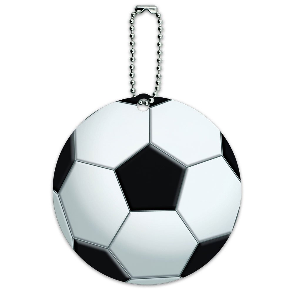Custom Soccer Ball Football Luggage ID Tag - Personalized Suitcase & Carry-On Name Tag for Travel - Perfect for Sports Fans, Kids & Team Travel Accessories