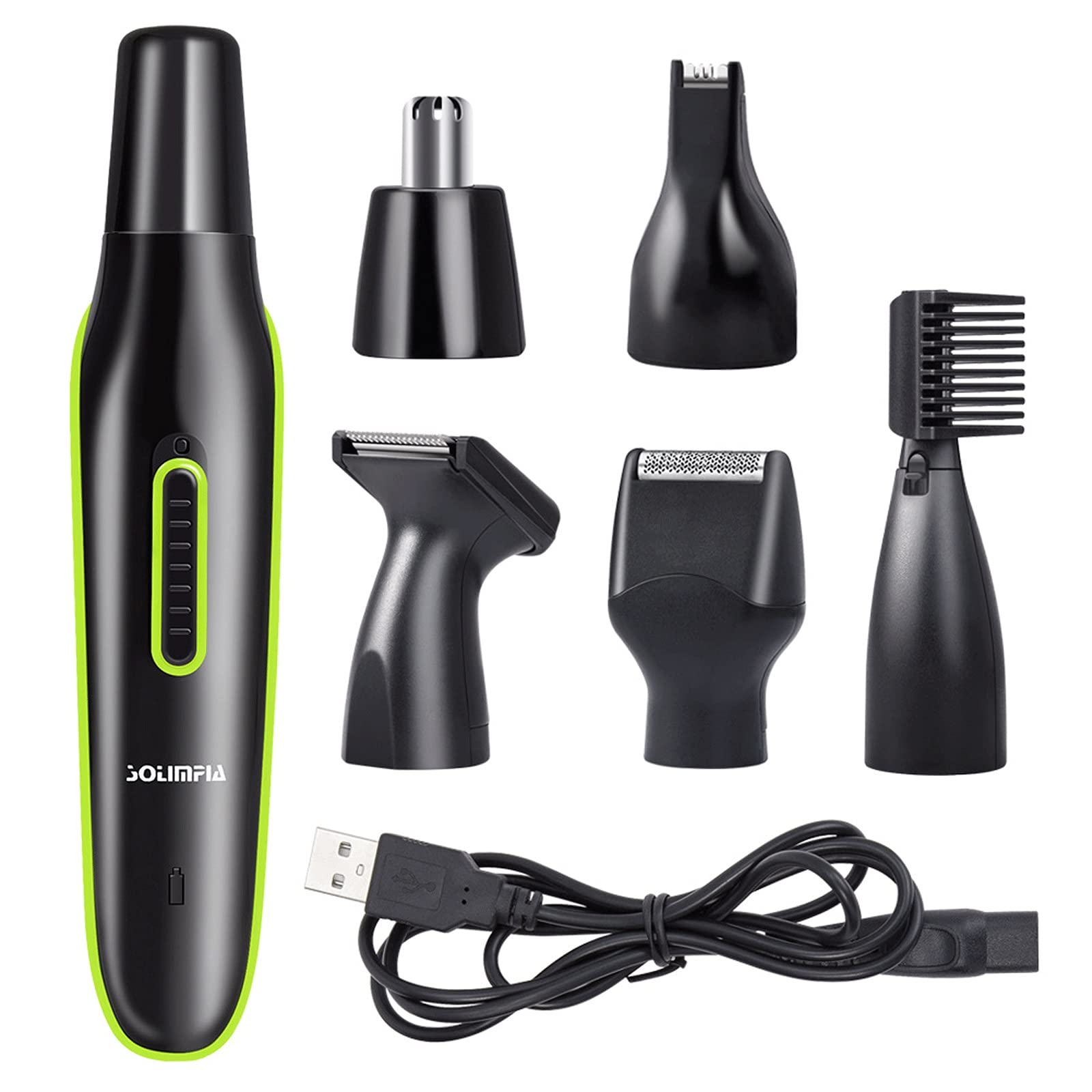 Professional Electric Nose Ear Hair Trimmer for Men & Women - Waterproof Eyebrow & Facial Hair Grooming Kit - Perfect for Travel, Home Use & Personal Grooming