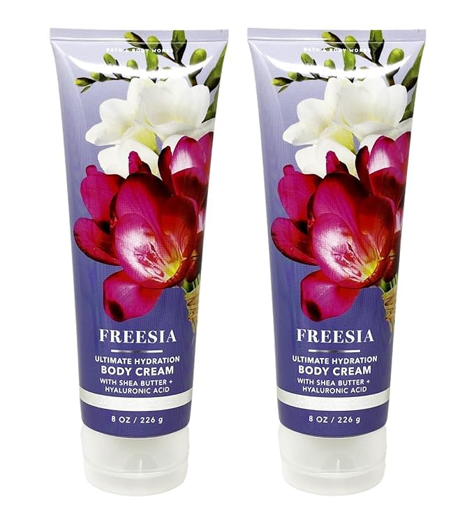 FREESIA Ultimate Hydration Body Cream 2-Pack - 8 oz (226g) Each - Deep Moisturizing for Dry Skin - Perfect for Daily Use & Gift Sets