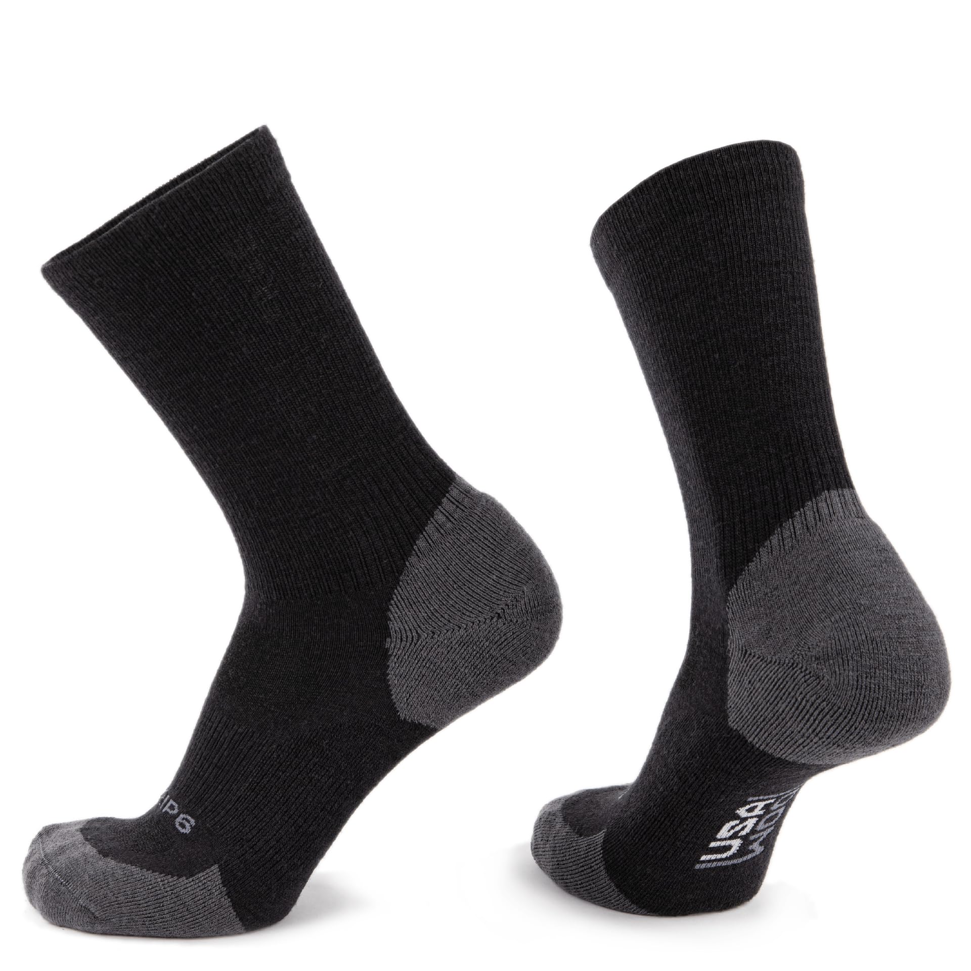 GRIP6 Merino Wool Crew Socks for Hiking - Lightweight USA-Made Socks for Men & Women - Perfect for Outdoor Adventures, Travel & Daily Wear