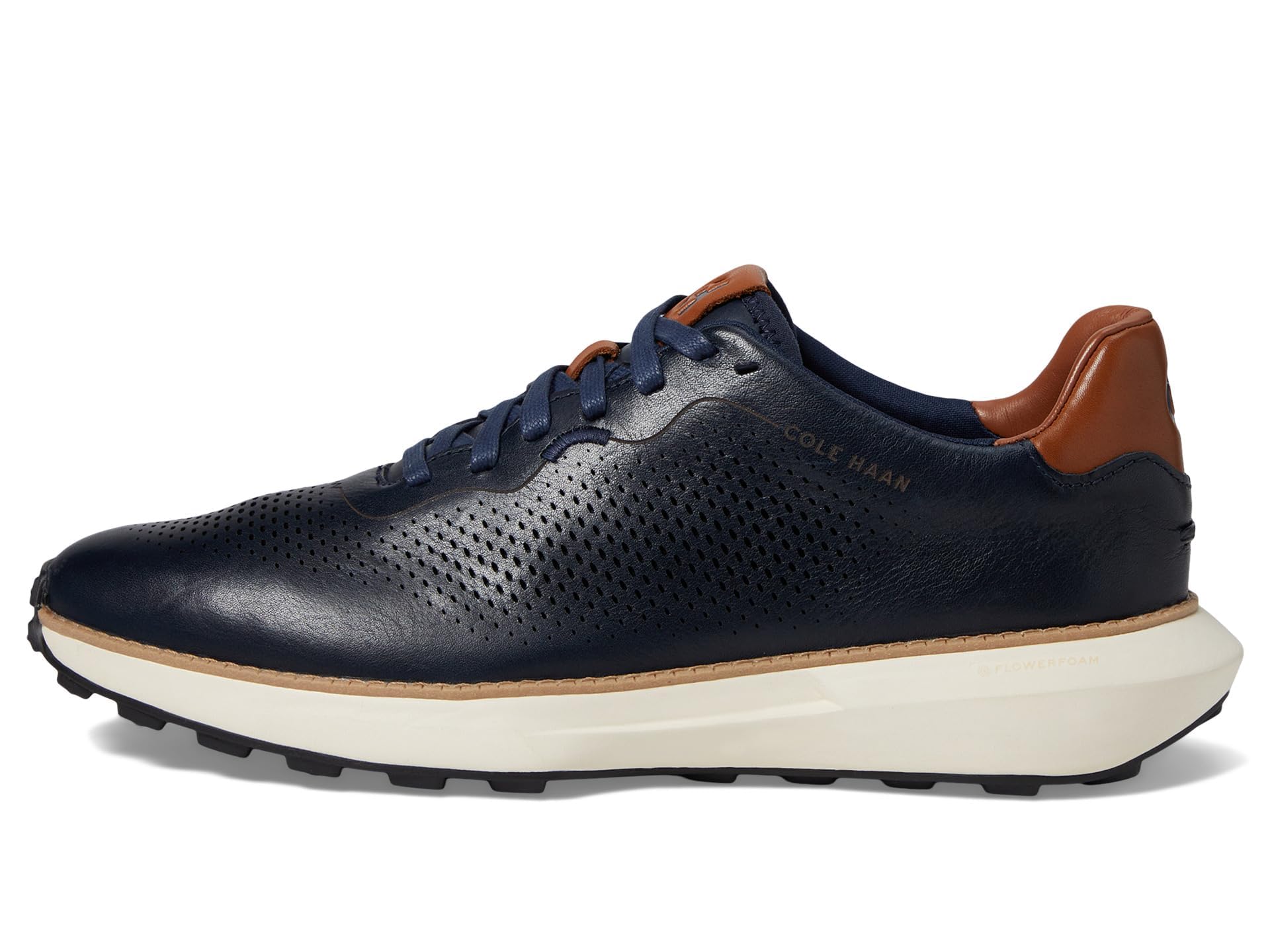 Cole Haan Men's Grandpro Ashland Laser Perf Sneaker - Lightweight Comfortable Walking Shoes for Men, Breathable Casual Sneakers with Cushioned Support - Perfect for Work, Travel & Everyday Wear
