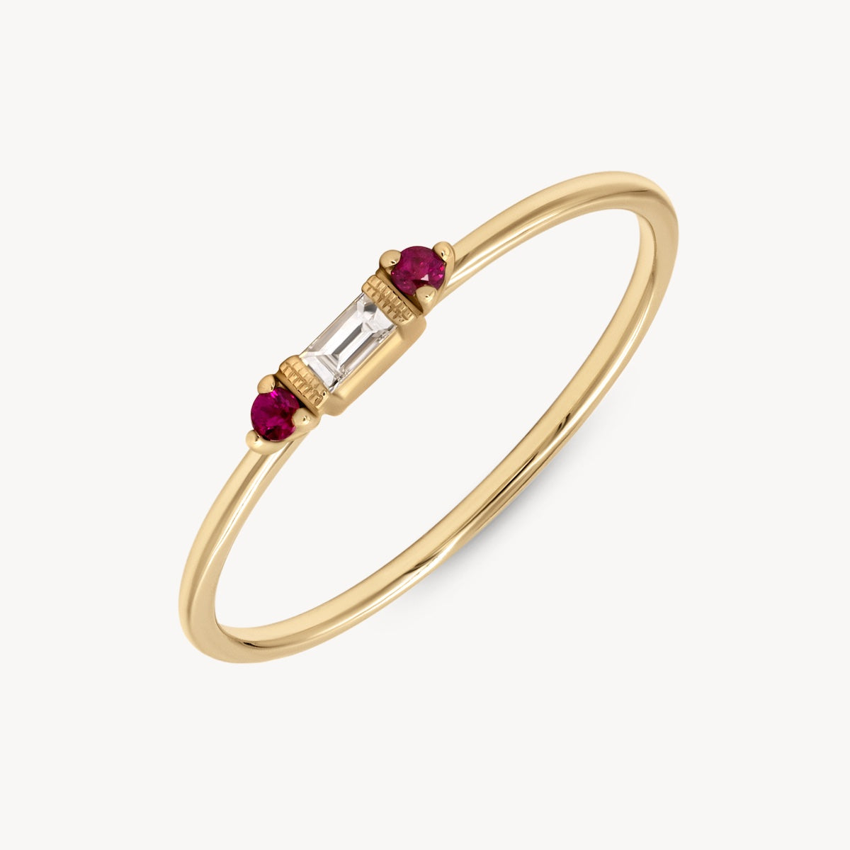 Elegant Grand Baguette Diamond Gemstone Ring for Women - Perfect for Engagement, Anniversary & Special Occasions