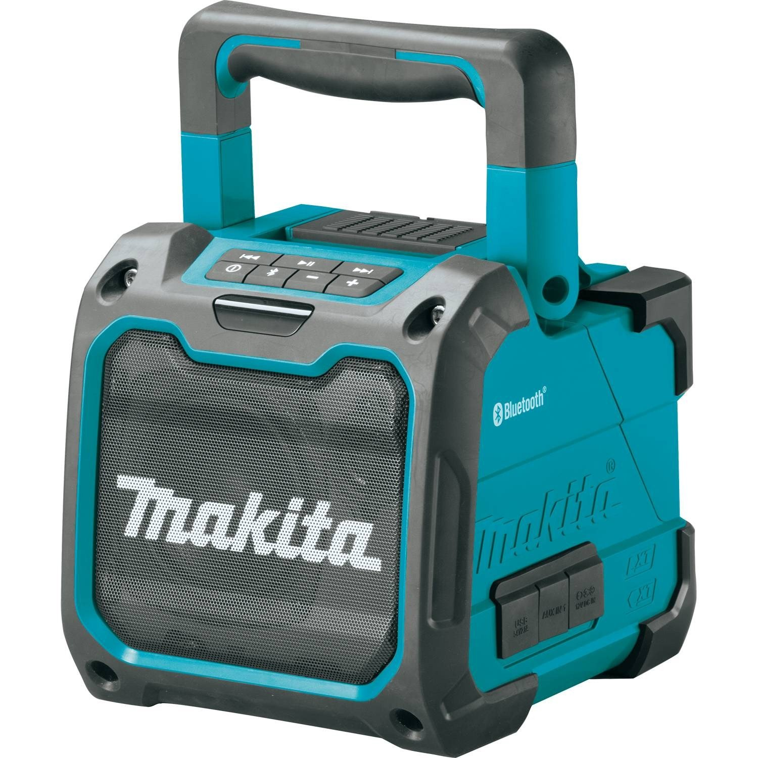 Makita XRM07 18V LXT Lithium-Ion Cordless Bluetooth Speaker - Portable Job Site Radio for Construction, Outdoor Work & Home Use