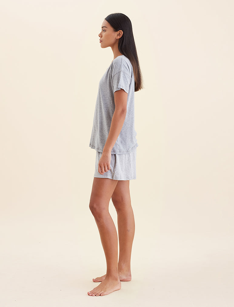 Jada Organic Cotton Knit Tee - Soft Breathable Women's T-Shirt for Casual Wear & Everyday Comfort | Eco-Friendly Fashion