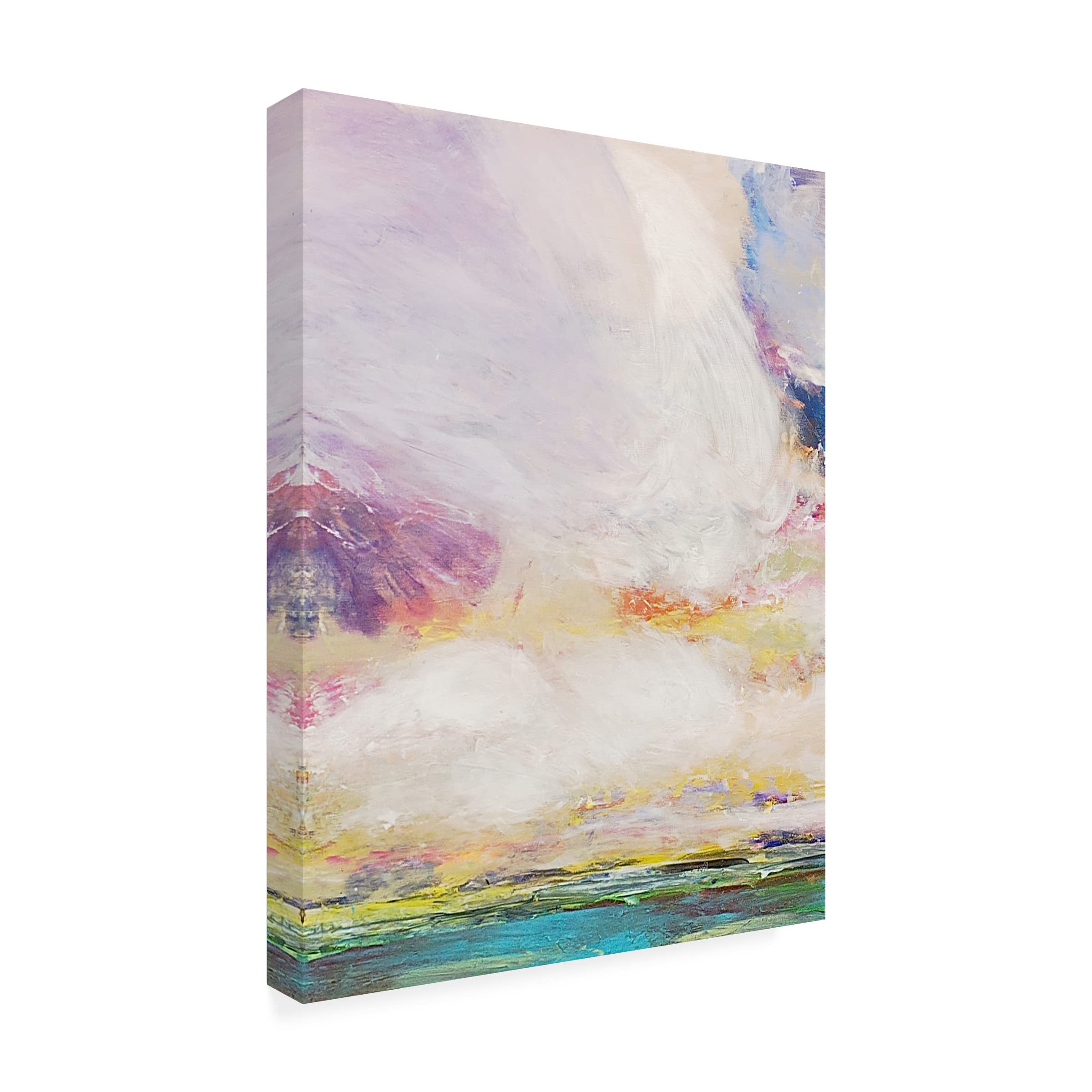 Trademark Fine Art 'Long Way I' Canvas Wall Art by Allan Friedlander - Modern Abstract Painting for Living Room, Bedroom & Office Decor
