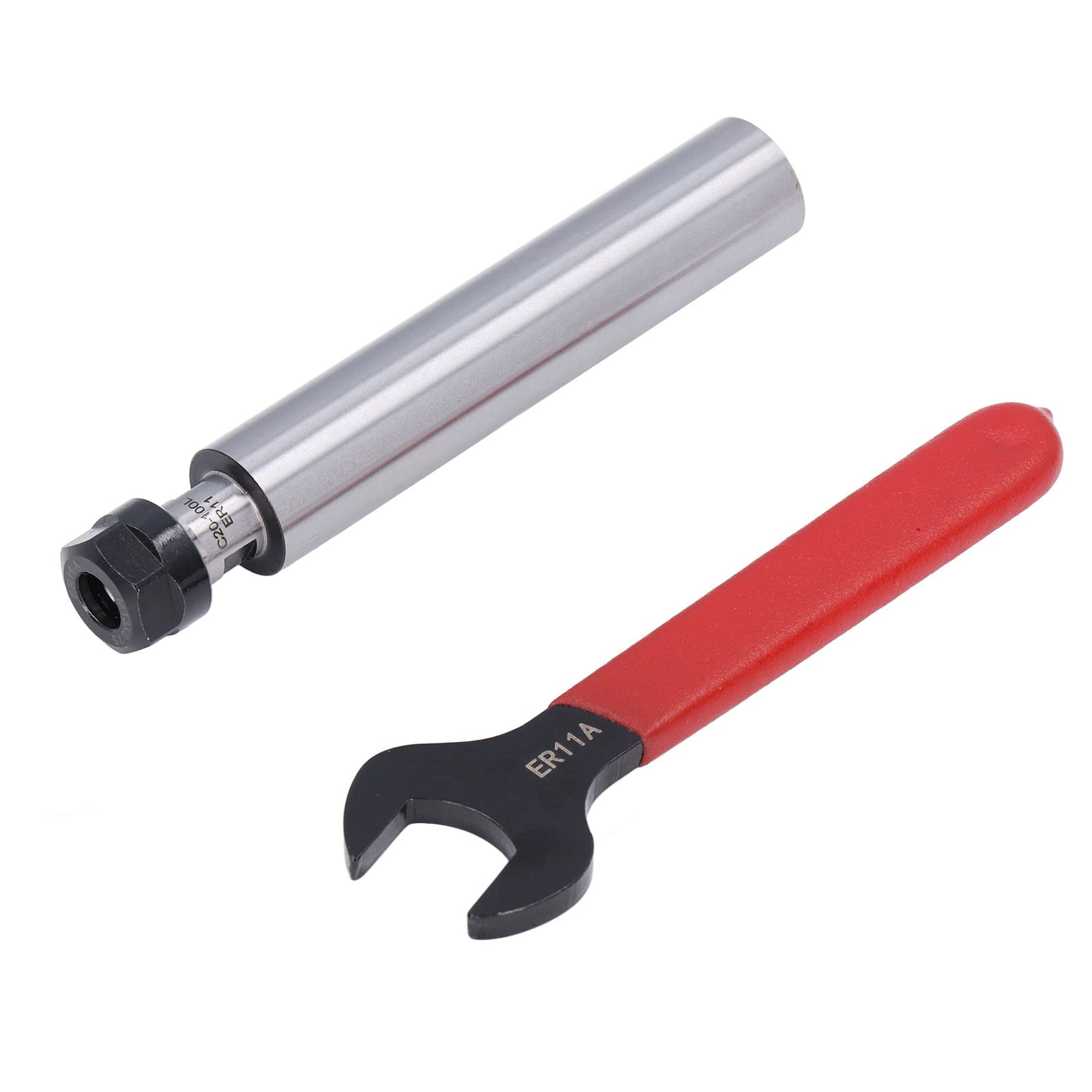 ER11A Collet Holder Extension Rod 1-7mm Clamping Range, 45-46HRC Hardness, C20-ER11A-150L CNC Router Tool - Perfect for CNC Milling, Woodworking, and Metalworking Equipment
