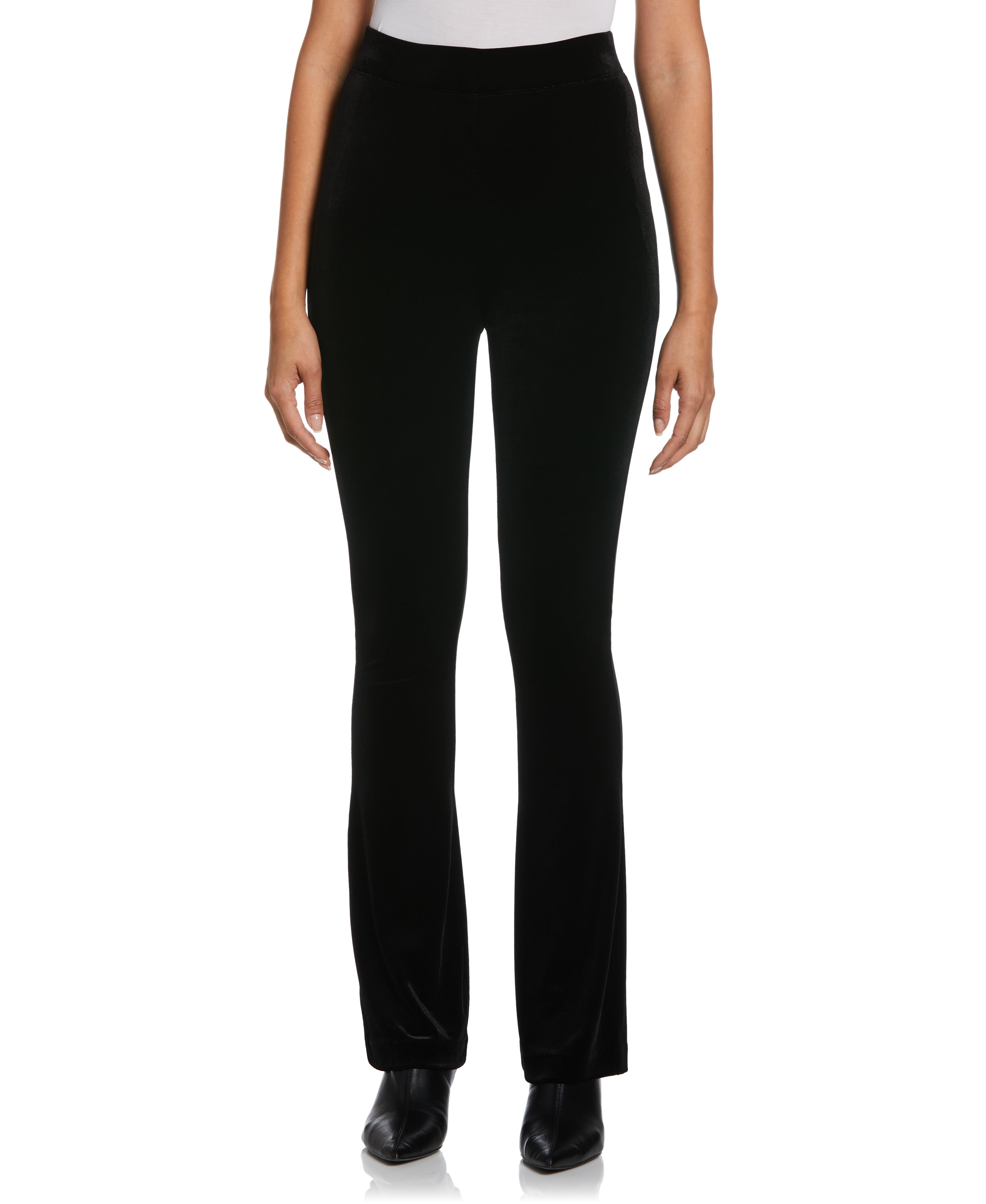 Stylish High Waist Velvet Boot Cut Pants for Women - Comfortable & Elegant Lounge Pants for Casual Wear, Office, and Night Out