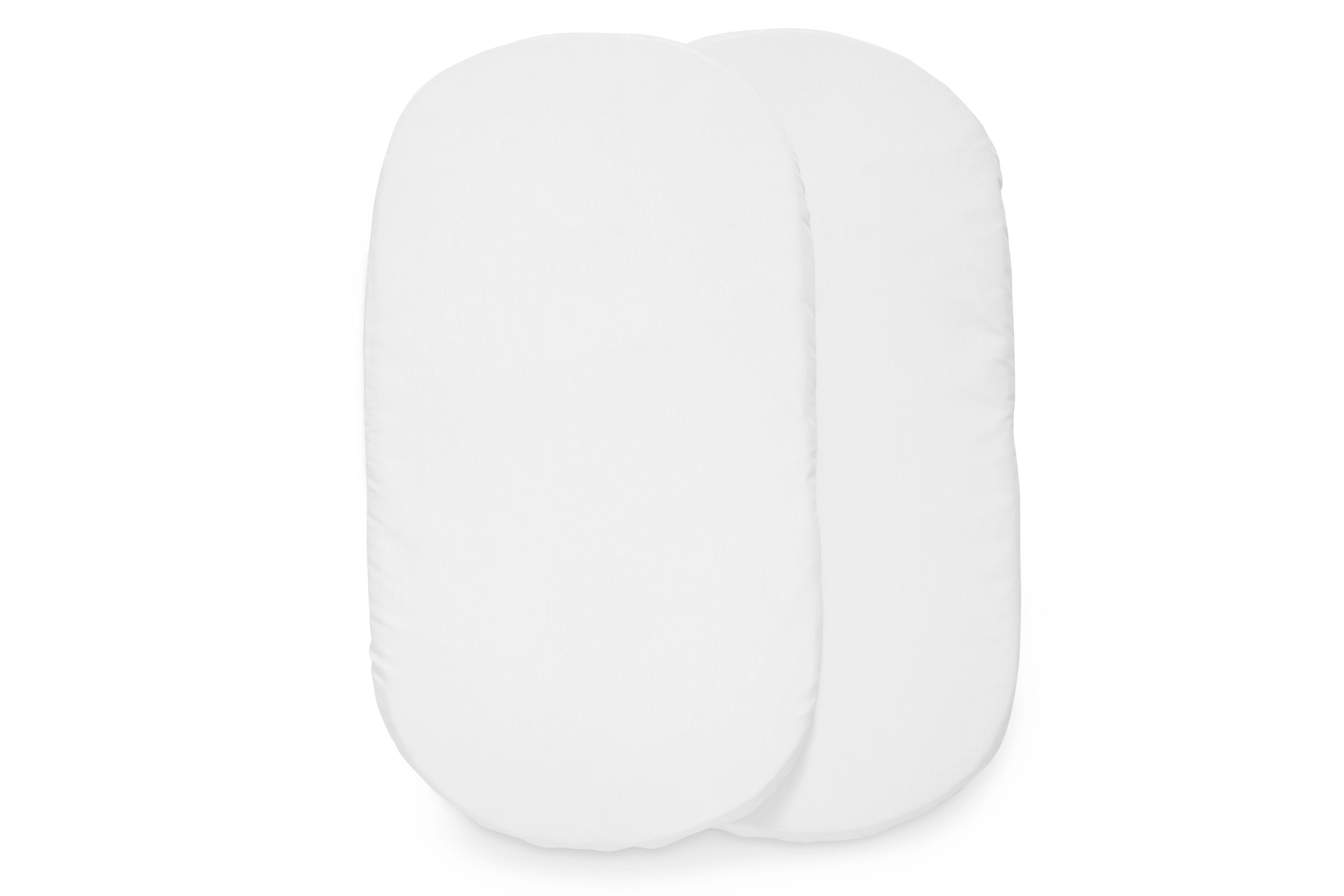 2 Pack Fitted Bassinet Sheets - Compatible with Delta Children & Little Folks Bassinets (27250, 27280, LF08272) | Soft Crib Mattress Cover for Newborn Nursery & Baby Shower Gift