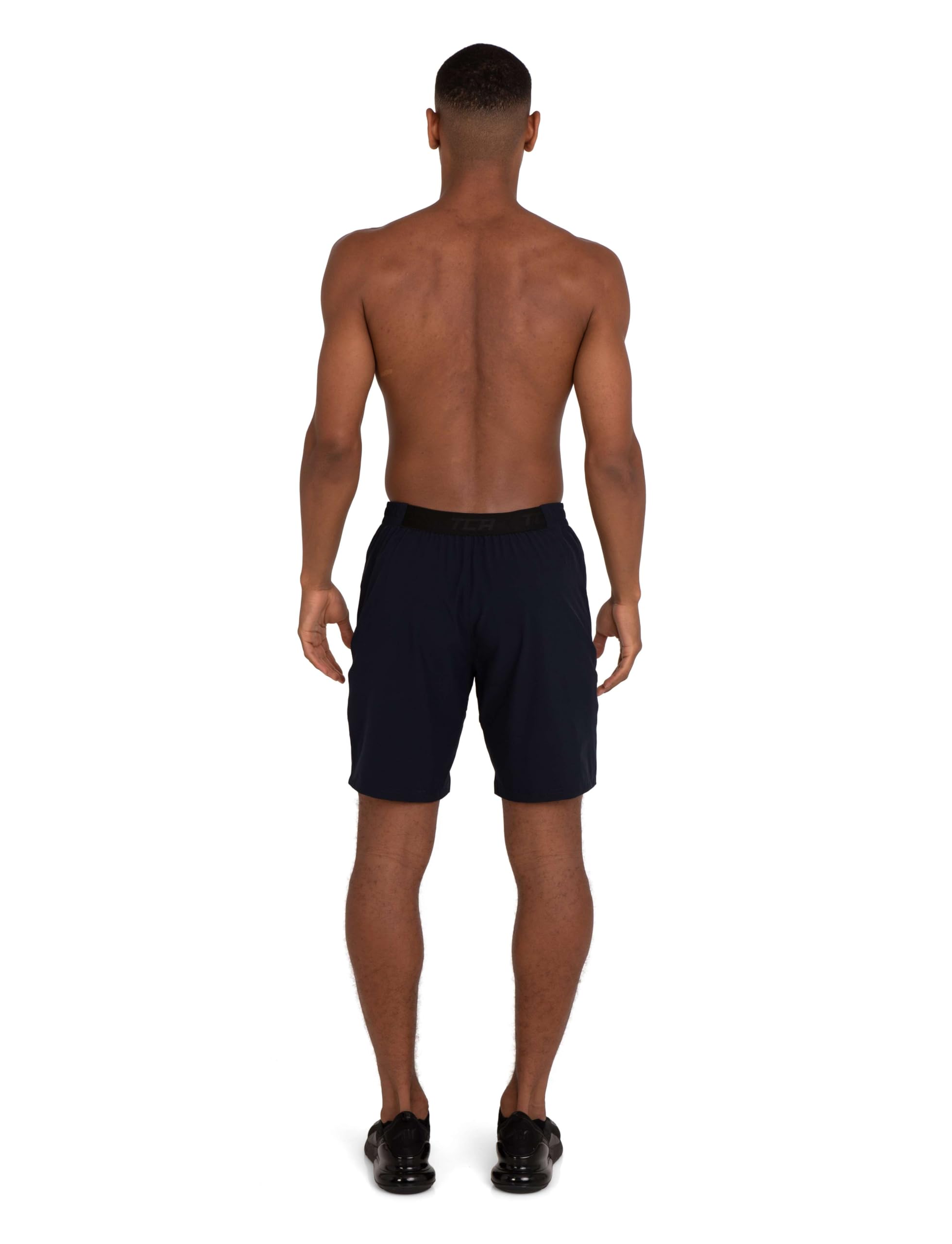 TCA Elite Tech Men's Gym Athletic Workout Running Shorts with Zipper Pockets - Lightweight Breathable Training Shorts for Running, Basketball & Gym Workouts