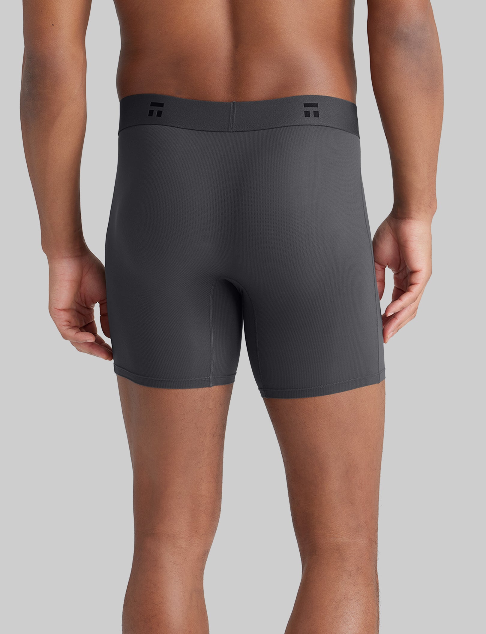 Breathable Air Mid-Length Boxer Briefs 6-Pack - Soft Cotton Underwear for Men - Perfect for Workout, Running & Everyday Comfort