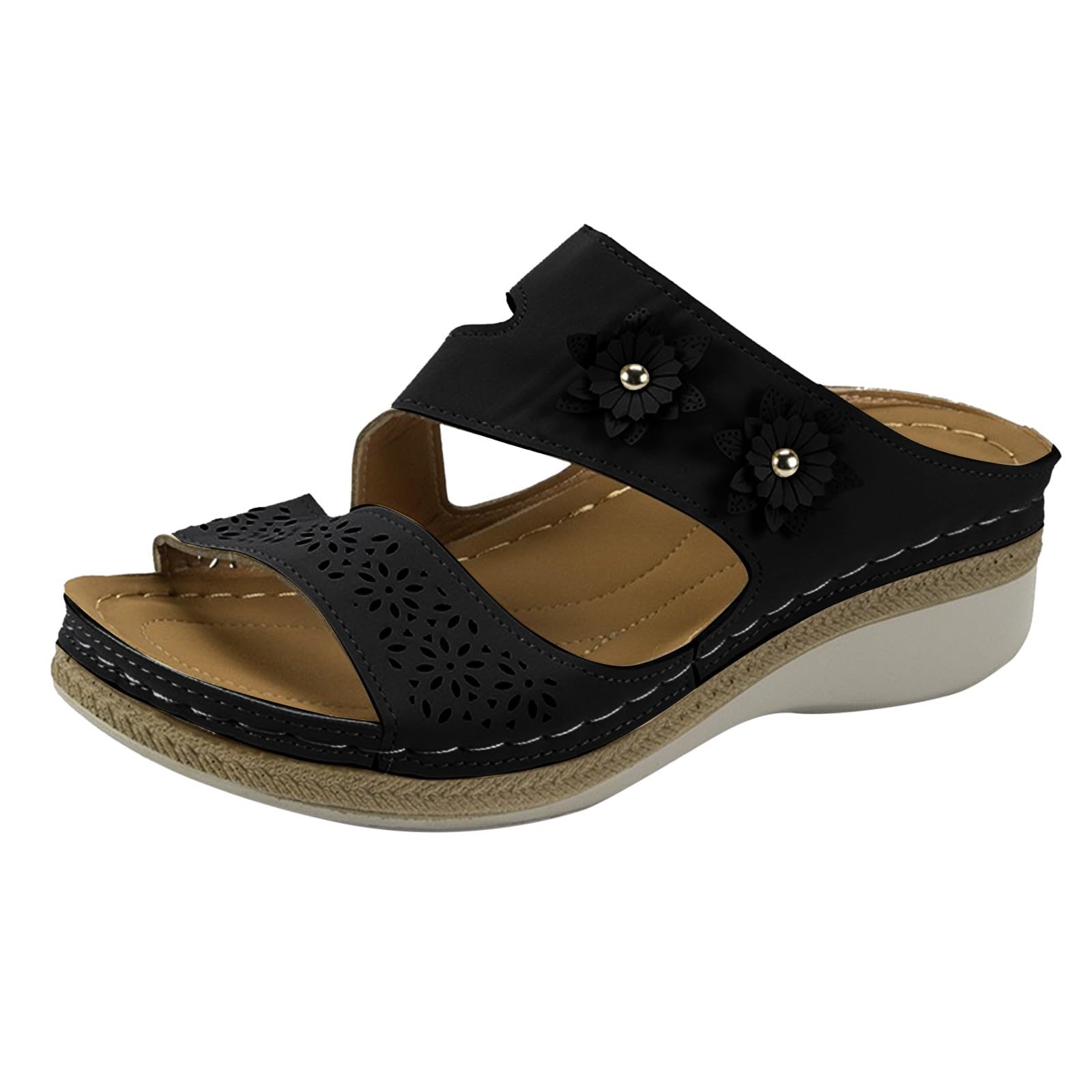 Women's Casual Comfortable Wedge Sandals - Open Toe Fashion Dressy Sandals for Walking, Beach & Summer 2024 | Perfect for Vacations, Outdoor Activities & Daily Wear