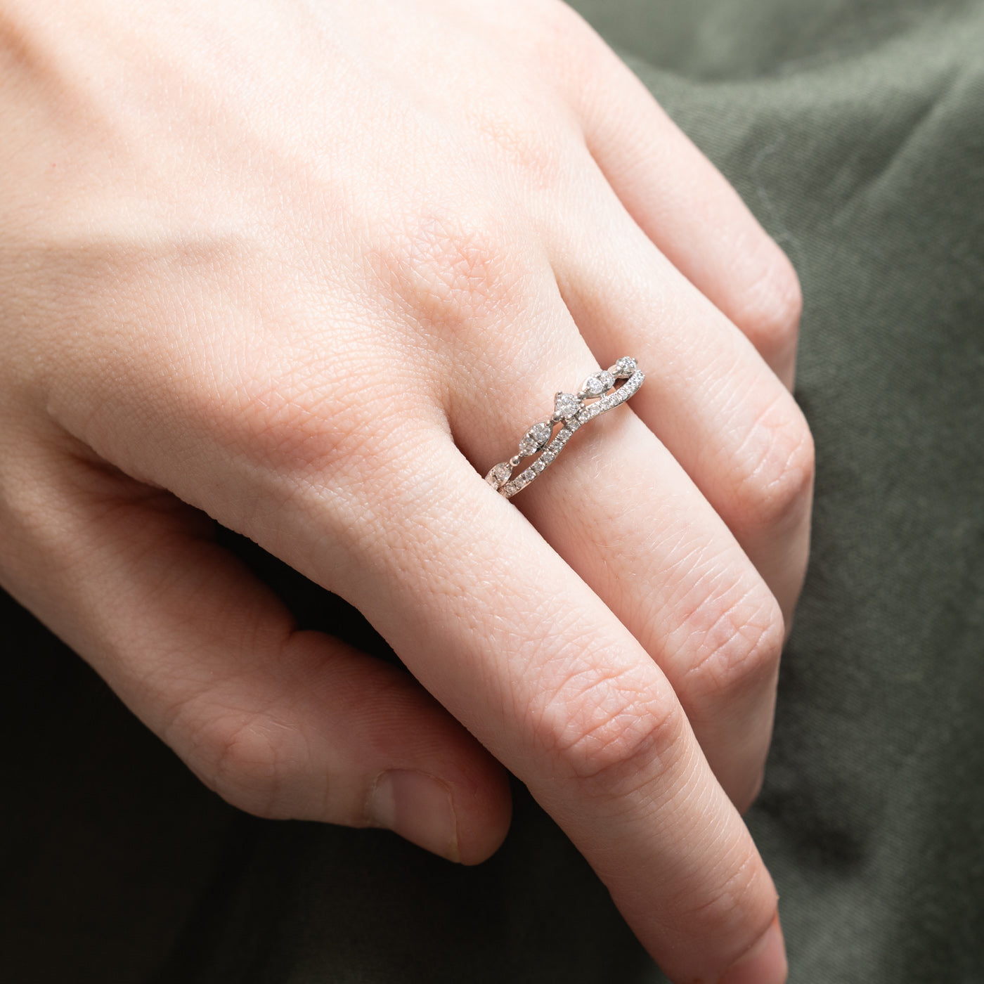 0.31ctw Diamond Accent Contour Wedding Band Ring - Size 9.25 | Elegant Stackable Ring for Bridal Jewelry & Anniversary Gifts | Perfect for Engagement, Proposal & Special Occasions