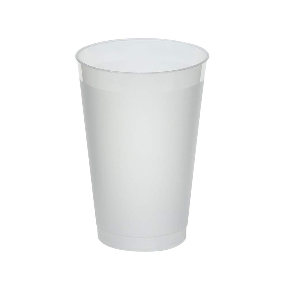 Frost-Flex Plastic Drinking Cups 14oz (500 Pack) - Durable & Shatterproof Party Cups for Cold Beverages, Picnics, BBQs, and Outdoor Events