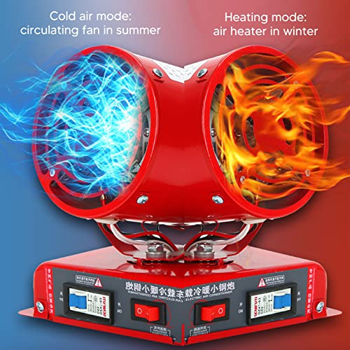 Keenso 1000W-1200W 12V Portable Car Air Heater & Defroster - Fast Windshield Defogging, Vehicle Heating & Cooling System - Perfect for Winter Driving, Camping & Emergency Car Warm-Up