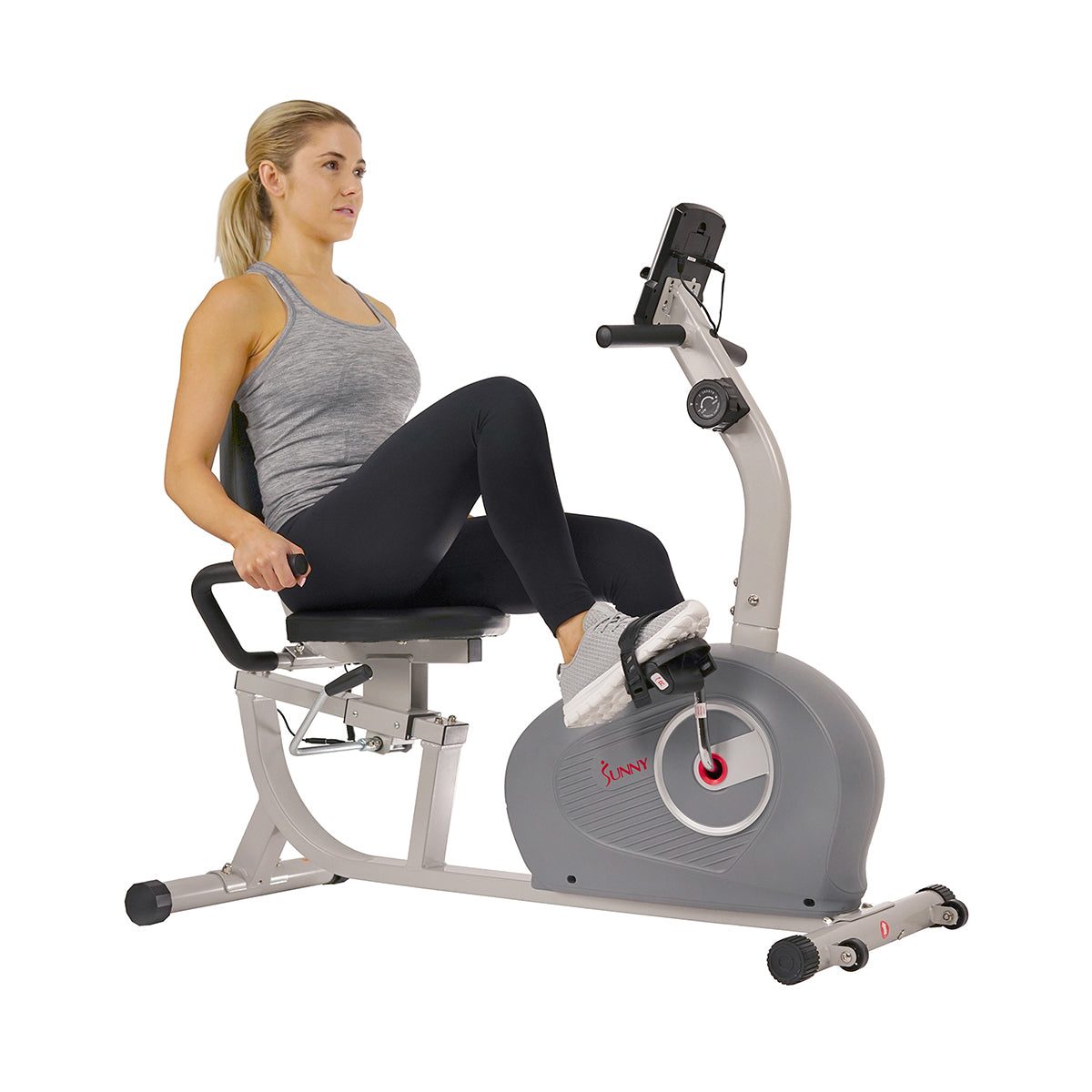 Magnetic Recumbent Exercise Bike for Home Gym - Low Impact Cardio Workout Machine for Seniors & Rehab - Quiet Indoor Cycling Bike with Adjustable Resistance & Comfortable Seat