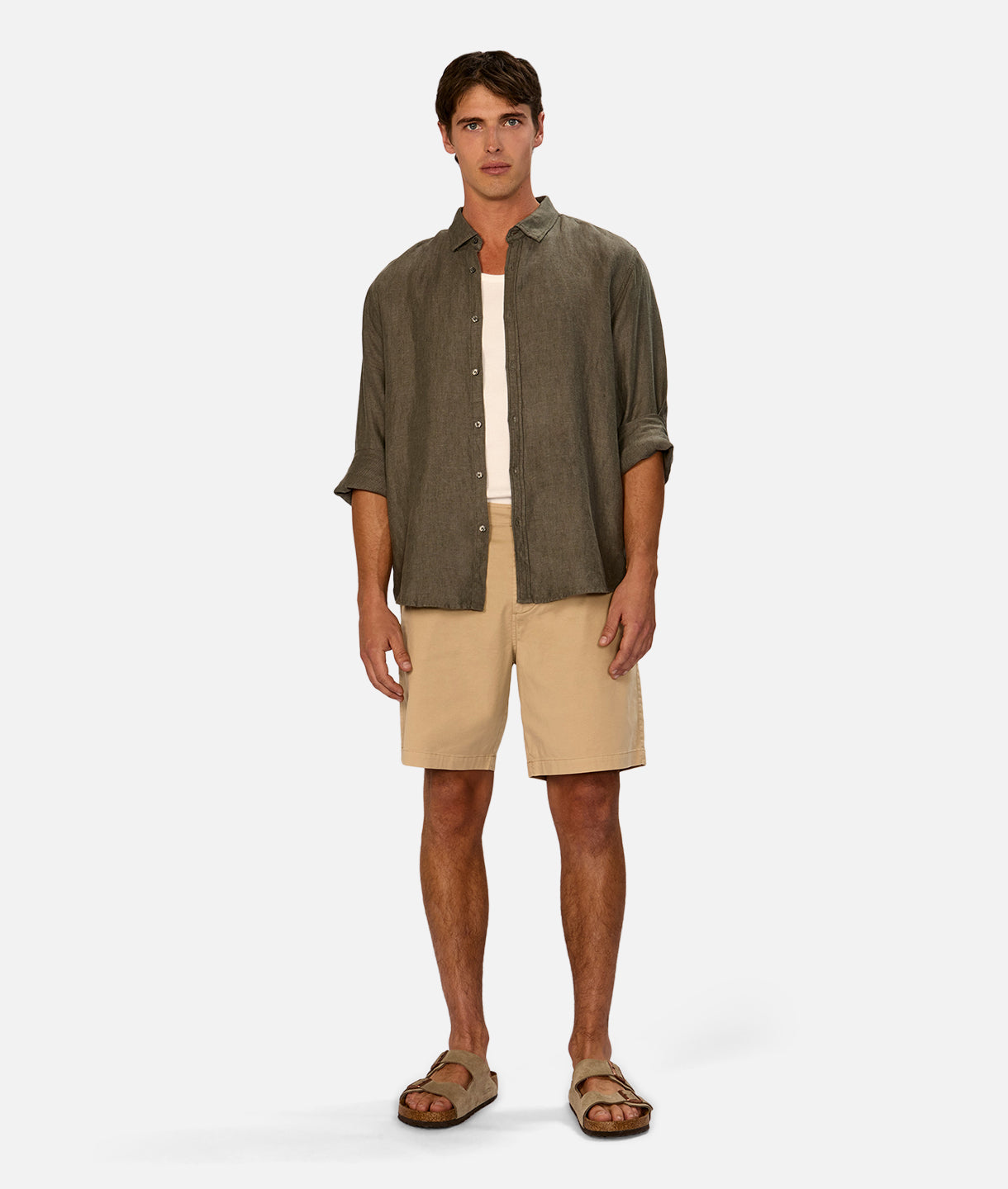 Trinidad Linen Blend Long Sleeve Shirt - Breathable & Comfortable Men's Casual Wear for Office, Travel & Outdoor Activities