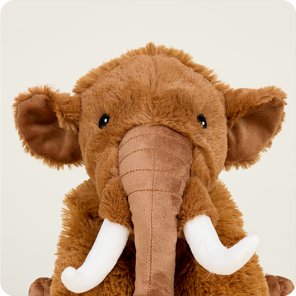 Wooly Mammoth Warmies - Ultra Soft Plush Stuffed Animal with Microwavable Heat Pack | Perfect for Kids, Adults, Cold Weather & Stress Relief