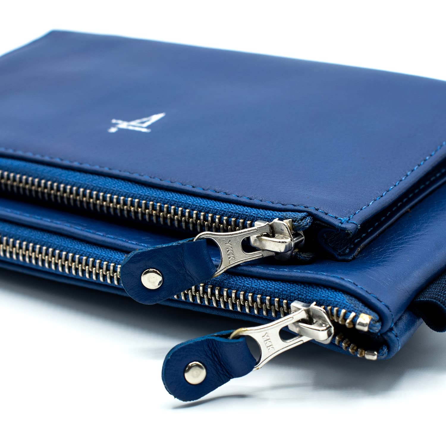 Premium Leather Waist Bags for Women - Fashionable Hip Belt Bag & Fanny Pack with Clip (J151LB, Blue) | Perfect for Travel, Running, and Everyday Use
