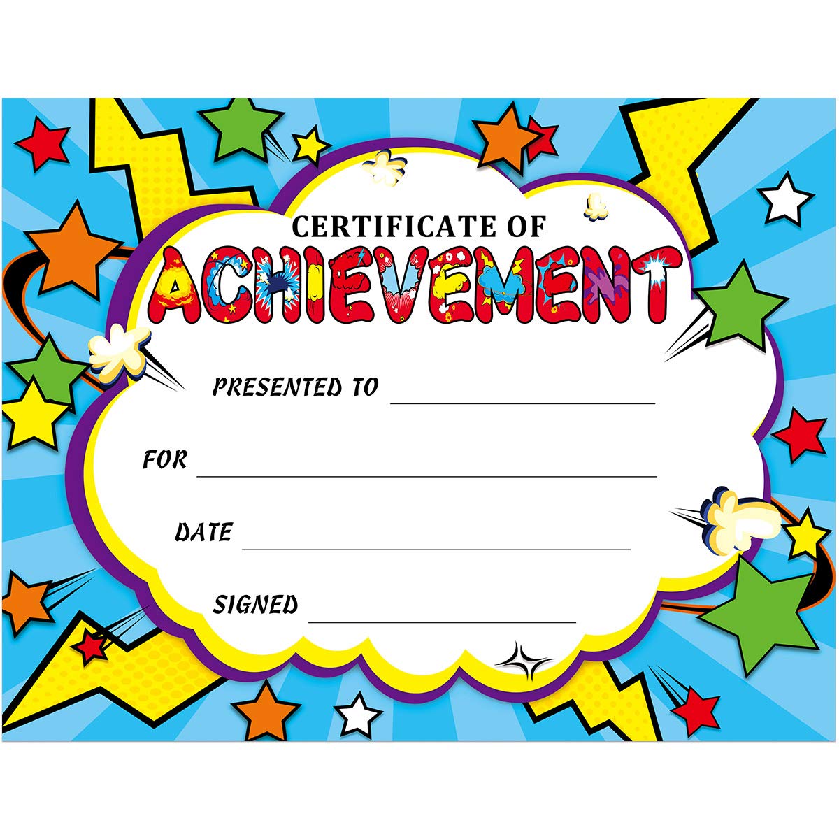 30Pcs Award Certificates for Students - End of Year, Graduation & Back to School Classroom Supplies - Perfect for Teacher Recognition, Student Achievements & School Events