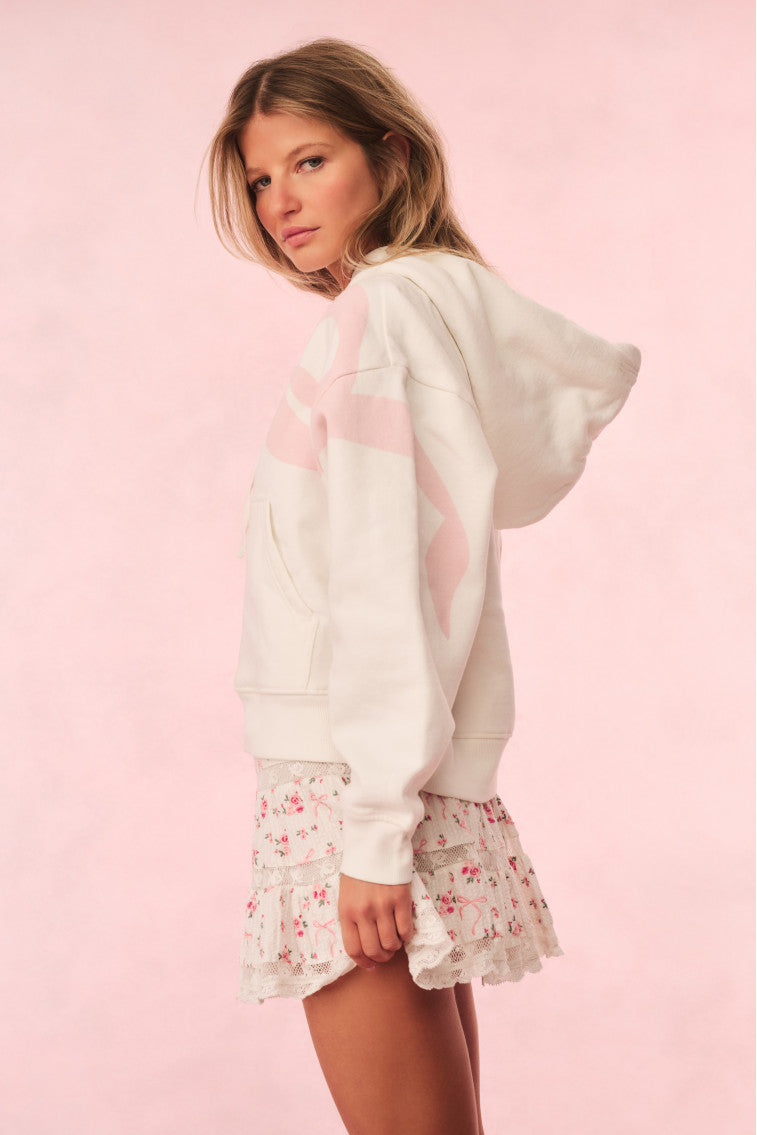 Brunella Cotton Bow Hoodie for Women - Soft & Comfortable Pullover Sweatshirt - Casual Loungewear & Streetwear Fashion