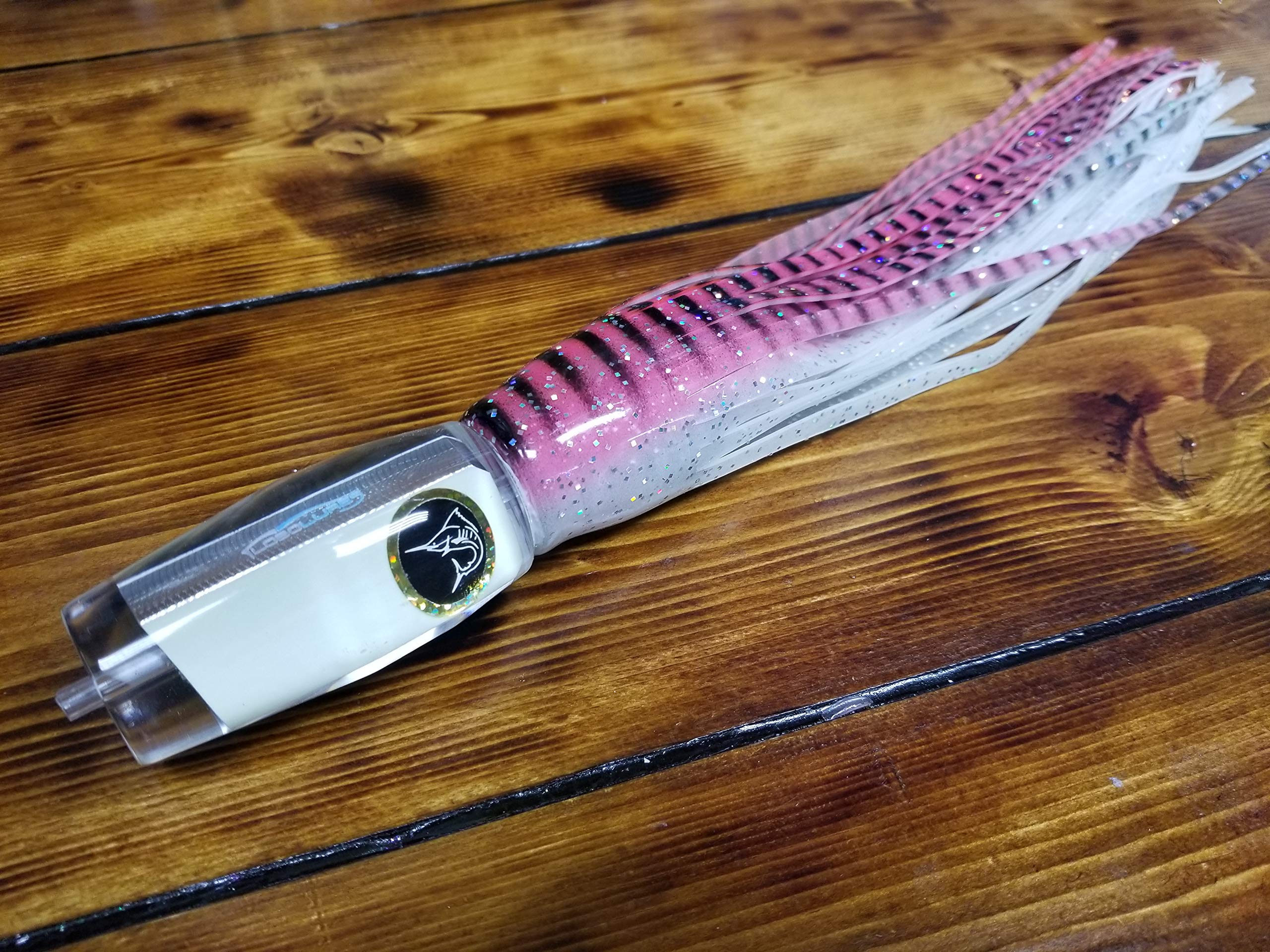 Premium Bigeye Series Pink Super Glow Trolling Lure Kit (12