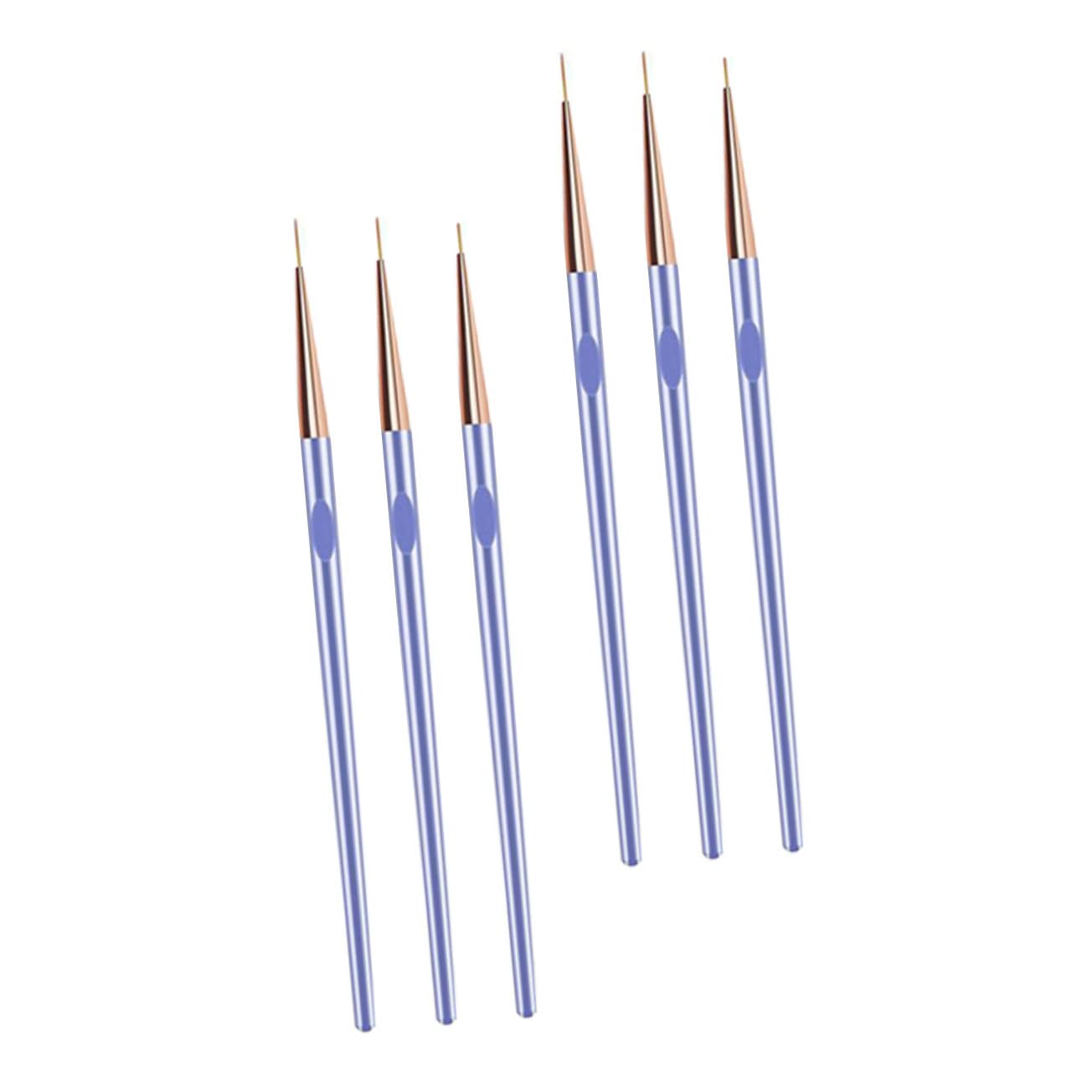 Beavorty 6pcs Nail Art Drawing Pen Set - Professional Gel Nail Polish Liner & Manicure Tools for DIY Nail Design - Perfect for Salon, Home Use & Nail Art Enthusiasts
