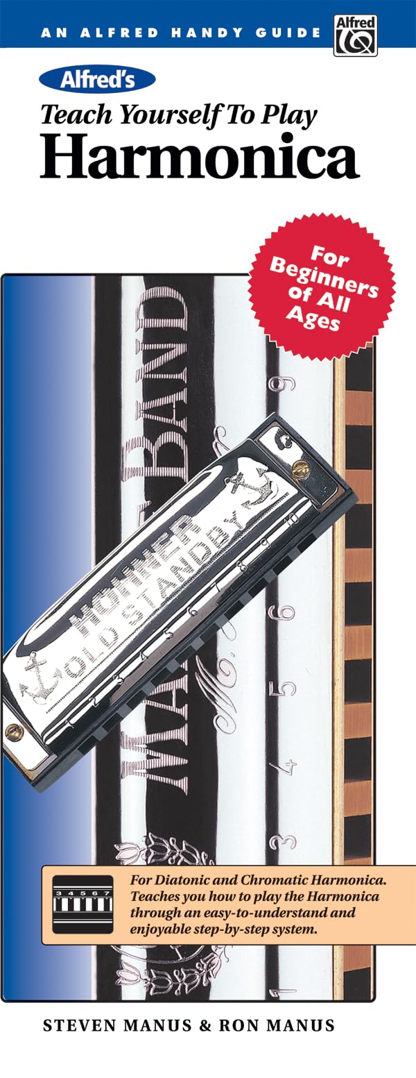 Alfred's Teach Yourself to Play Harmonica Book - Beginner Harmonica Lessons for Kids & Adults - Comb Bound Music Instruction Guide - Perfect for Self-Study, Music Classes & Gift Giving